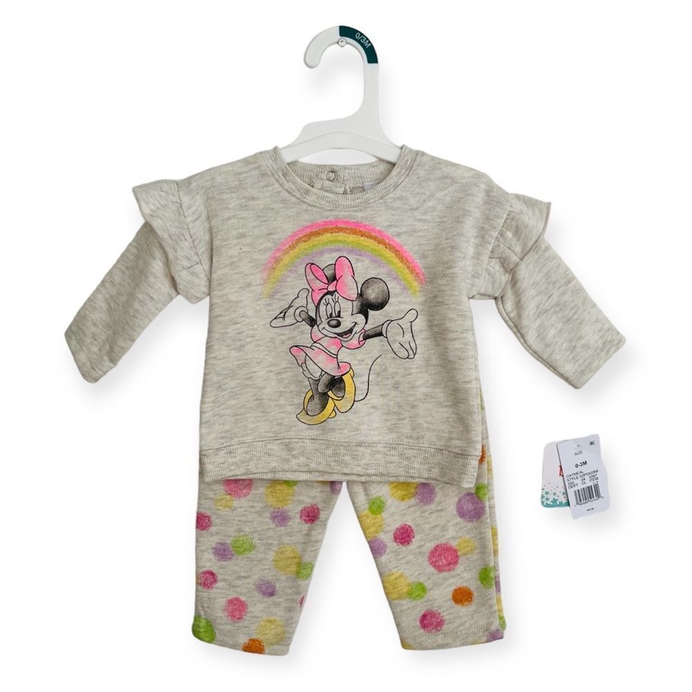 Disney Baby Minnie Mouse Two-Piece Set Size 0-3 Months NWT